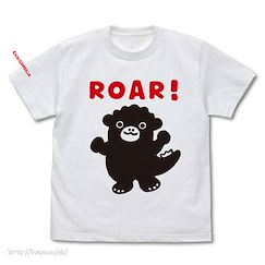 哥斯拉系列 : 日版 (大碼)「Chibi Godzilla」ROAR! 白色 T-Shirt