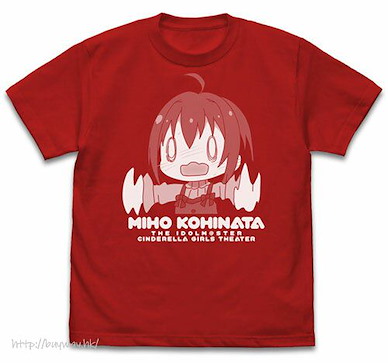 偶像大師 灰姑娘女孩 (大碼)「小日向美穗」紅色 T-Shirt Gekijou Shigeki Miho-chan T-Shirt /RED-L【The Idolm@ster Cinderella Girls】