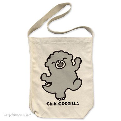 哥斯拉系列 「Chibi Godzilla」米白 肩提袋 Chibi Godzilla Shoulder Tote Bag /NATURAL【Godzilla】