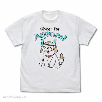 LoveLive! Sunshine!! (細碼)「しいたけ」cheer for Aqours! 白色 T-Shirt Shiitake Cheering T-Shirt /WHITE-S【Love Live! Sunshine!!】