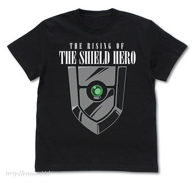 盾之勇者成名錄 (中碼)「盾の勇者」黑色 T-Shirt Small Shield T-Shirt /BLACK-M【The Rising of the Shield Hero】