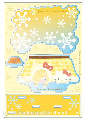 勇利!!! on ICE 「尤里 + Hello Kitty」亞克力 企牌 nukunuku days Ver. Sanrio Characters Acrylic Diorama nukunuku days Ver. D【Yuri on Ice】