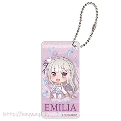 Re：從零開始的異世界生活 「艾米莉婭」亞克力牌子 匙扣 Domiterior Keychain Emilia【Re:Zero】