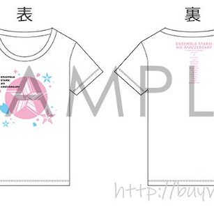 偶像夢幻祭 4周年 Fans 感謝祭 白色 T-Shirt T-Shirt 4th Anniversary Fans Festival【Ensemble Stars!】