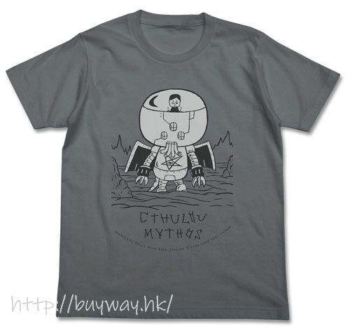 克蘇魯神話 : 日版 (大碼)「克蘇魯」淺灰 T-Shirt