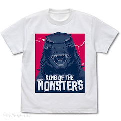 哥斯拉系列 (大碼)「哥斯拉」頭像 白色 T-Shirt K.O.M. Head T-Shirt /WHITE-L【Godzilla】