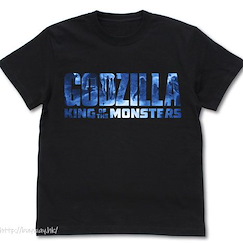 哥斯拉系列 : 日版 (大碼)「GODZILLA」標誌 黑色 T-Shirt