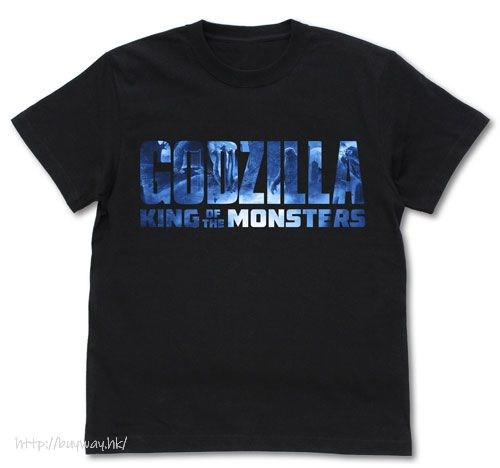 哥斯拉系列 : 日版 (大碼)「GODZILLA」標誌 黑色 T-Shirt