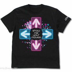 勁爆熱舞 (加大) 黑色 T-Shirt T-Shirt /BLACK-XL【Dance Dance Revolution】