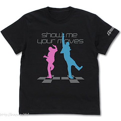 勁爆熱舞 (大碼)「show me your moves」黑色 T-Shirt show me your moves T-Shirt /BLACK-L【Dance Dance Revolution】