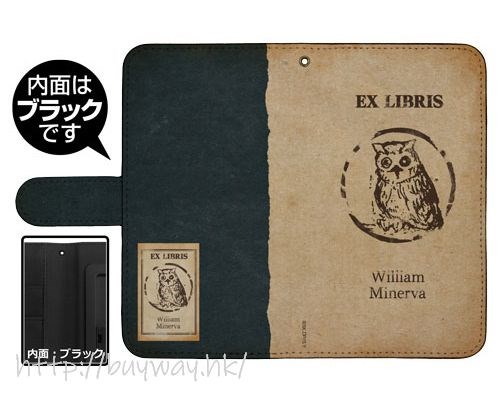 約定的夢幻島 : 日版 「威廉」貓頭鷹標誌 138mm 筆記本型手機套 (iPhone6/7/8)