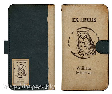 約定的夢幻島 「威廉」貓頭鷹標誌 158mm 筆記本型手機套 (iPhone6plus/7plus/8plus) W. Minerva's Mark Book-style Smartphone Case 158【The Promised Neverland】
