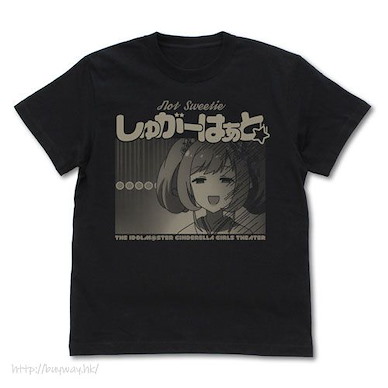 偶像大師 灰姑娘女孩 (加大)「一點也不甜」黑色 T-Shirt Movie Shugaha no Zenzen Sweety janai T-Shirt /BLACK-XL【The Idolm@ster Cinderella Girls】