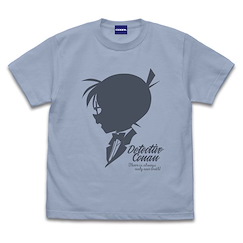 名偵探柯南 (加大)「江戶川柯南」輪廓影繪風 ACID BLUE T-Shirt Master Detective T-Shirt /ACID BLUE-XL【Detective Conan】