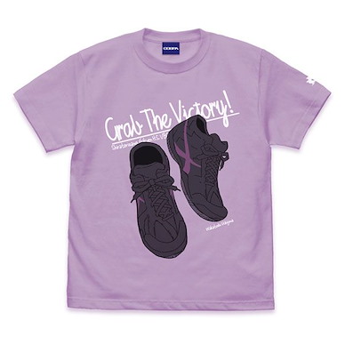 排球少年!! (加大)「牛島若利」球鞋 淺紫 T-Shirt Wakatoshi Ushijima Shoes T-Shirt /LIGHT PURPLE-XL【Haikyu!!】