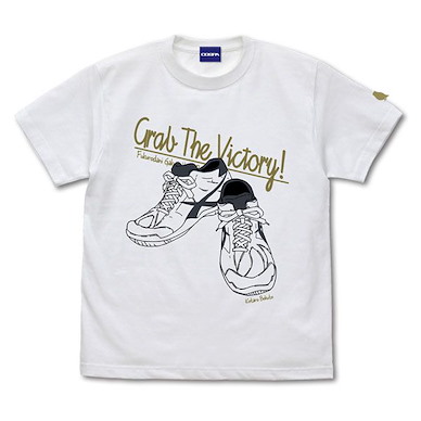 排球少年!! (大碼)「木兔光太郎」球鞋 白色 T-Shirt Kotaro Bokuto Shoes T-Shirt /WHITE-L【Haikyu!!】