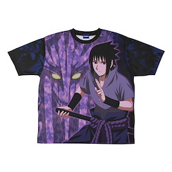 火影忍者系列 (中碼)「宇智波佐助」火影忍者疾風傳 雙面 全彩 T-Shirt New Illustration Sasuke Uchiha Double-sided Full Graphic T-Shirt /M【Naruto Series】