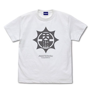 超偵探事件簿 霧雨謎宮 (加大)「天照公司」白色 T-Shirt Amaterasu Corporation T-Shirt /WHITE-XL【Master Detective Archives: Rain Code】