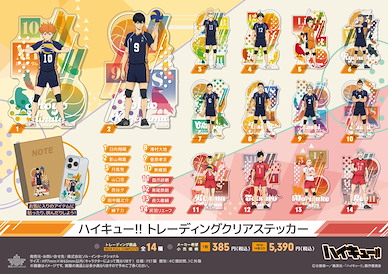 排球少年!! 透明貼紙 (14 個入) Clear Sticker (14 Pieces)【Haikyu!!】