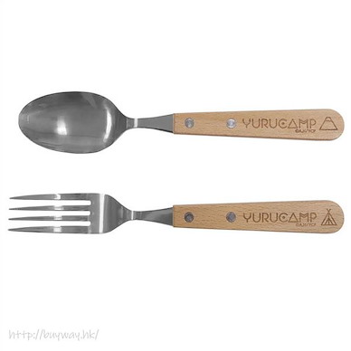 搖曳露營△ 半木製餐具 Wood Cutlery Set【Laid-Back Camp】