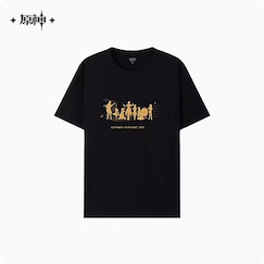 原神 : 中版 (細碼) 交響樂音樂會 塵世華章 黑色 T-Shirt