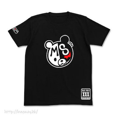 槍彈辯駁 (中碼)「黑白熊」soft 黑色 T-Shirt Monokuma Soft T-Shirt /BLACK- M【Danganronpa】
