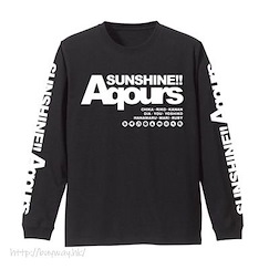LoveLive! Sunshine!! : 日版 (大碼)「Aqours」長袖 黑色 T-Shirt