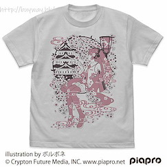 VOCALOID系列 (大碼)「櫻初音」淺灰 T-Shirt Sakura Miku T-Shirt Borubone Ver./LIGHT GRAY-L【VOCALOID Series】