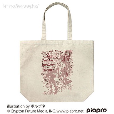VOCALOID系列 「櫻初音」米白 大容量 手提袋 Sakura Miku Large Tote Bag Borubone Ver. /NATURAL【VOCALOID Series】