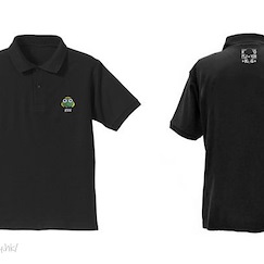 Keroro軍曹 (大碼)「Keroro」黑色 Polo Shirt Keroro Gunso Embroidery Polo Shirt /BLACK-L【Sgt. Frog】