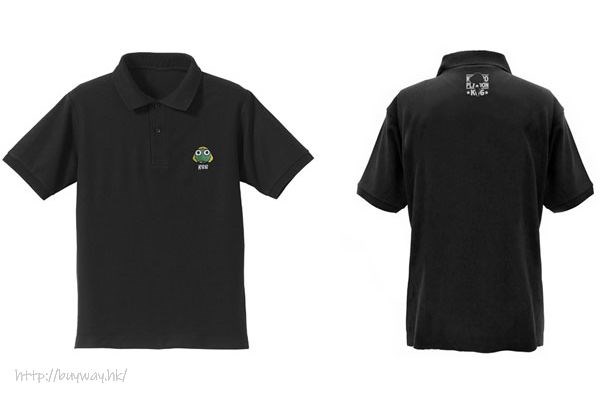 Keroro軍曹 : 日版 (加大)「Keroro」黑色 Polo Shirt