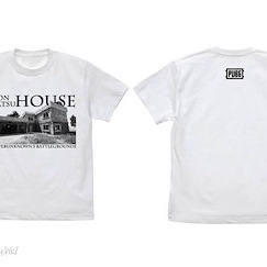 絕地求生 (大碼)「DON KATSU HOUSE」白色 T-Shirt DonKatsu House T-Shirt /WHITE-L【PlayerUnknown's Battlegrounds】
