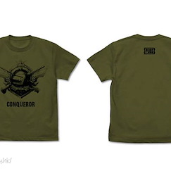 絕地求生 : 日版 (中碼)「PUBG」征服者 墨綠色 T-Shirt