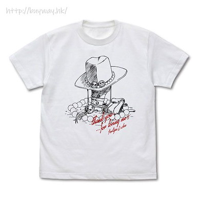 海賊王 (細碼)「艾斯」帽子 白色 T-Shirt Ace's Hat T-Shirt /WHITE-S【One Piece】
