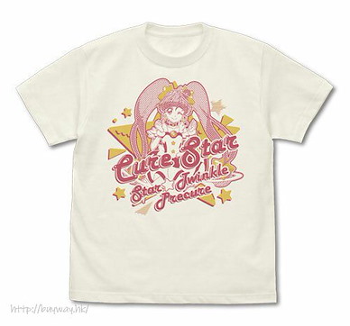 光之美少女系列 (大碼)「星奈光」香草白 T-Shirt Cure Star T-Shirt /VANILLA WHITE-L【Pretty Cure Series】