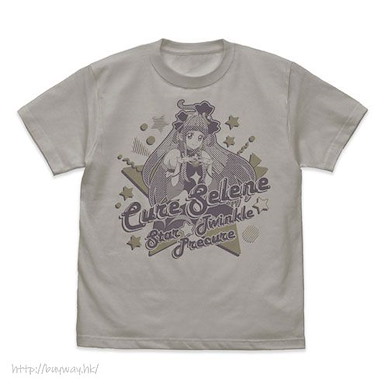 光之美少女系列 (加大)「香久矢圓香」淺灰 T-Shirt Cure Selene T-Shirt /LIGHT GRAY-XL【Pretty Cure Series】