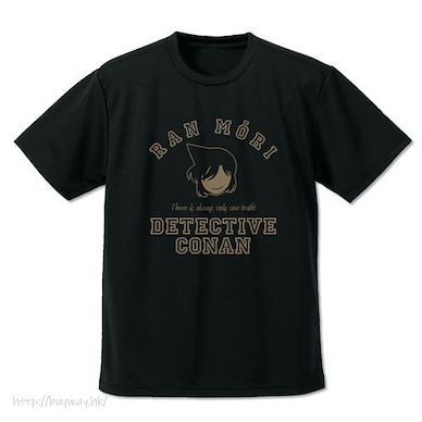 名偵探柯南 (細碼)「毛利蘭」Icon 吸汗快乾 黑色 T-Shirt Ran Mouri Icon Mark Dry T-Shirt /BLACK-S【Detective Conan】