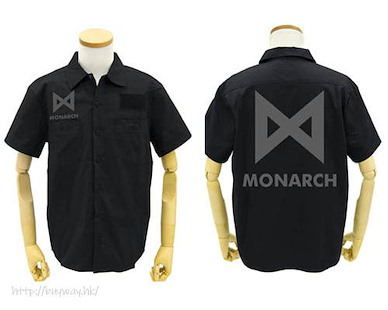 哥斯拉系列 (中碼)「MONARCH」黑色 工作襯衫 Godzilla King Of The Monsters MONARCH Patch Base Work Shirt /BLACK-M【Godzilla】