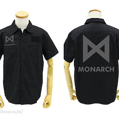 哥斯拉系列 : 日版 (中碼)「MONARCH」黑色 工作襯衫