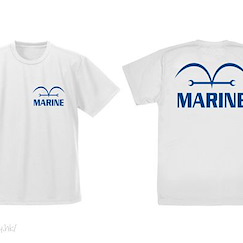 海賊王 (中碼)「海軍」吸汗快乾 白色 T-Shirt Marine Dry T-Shirt /WHITE-M【One Piece】