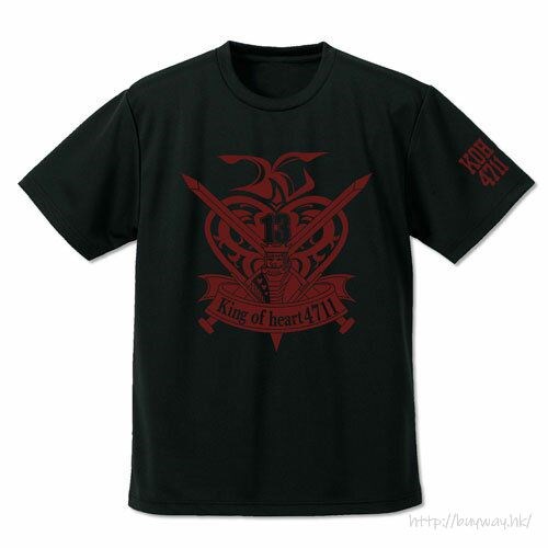 機動戰士高達系列 : 日版 (加大)「紅心王 4711」吸汗快乾 黑色 T-Shirt
