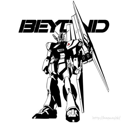 機動戰士高達系列 : 日版 (大碼)「RX-93 ν 高達」BEYOND 白色 T-Shirt