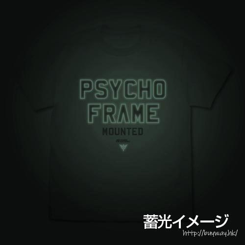 機動戰士高達系列 : 日版 (大碼)「PSYCHO FRAME MOUNTED」白色 T-Shirt