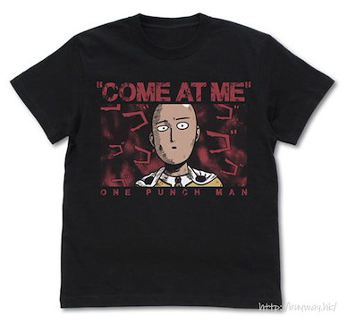 一拳超人 (大碼)「埼玉」COME AT ME 黑色 T-Shirt Saitama Come at Me T-Shirt /BLACK-L【One-Punch Man】