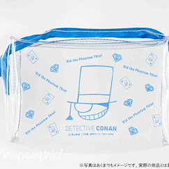 名偵探柯南 「怪盜基德」3D 透明 平面袋 Simple Clear Pouch Gusset Type Kaito Kid【Detective Conan】