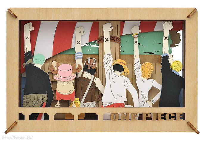 海賊王 : 日版 「仲間の印」立體紙雕 -Wood Style-