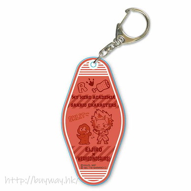 我的英雄學院 「切島銳兒郎 + 恐龍」Sanrio Characters 汽車旅館匙扣 Sanrio Characters Motel Key Chain Kirishima Eijiro x We Are Dinosaurs!【My Hero Academia】