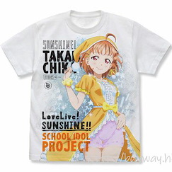 LoveLive! Sunshine!! : 日版 (大碼)「高海千歌」睡衣 Ver. 白色 全彩 T-Shirt