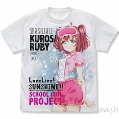 LoveLive! Sunshine!! (加大)「黑澤露比」睡衣 Ver. 白色 全彩 T-Shirt Ruby Kurosawa Full Graphic T-Shirt Pajama Ver./WHITE-XL【Love Live! Sunshine!!】