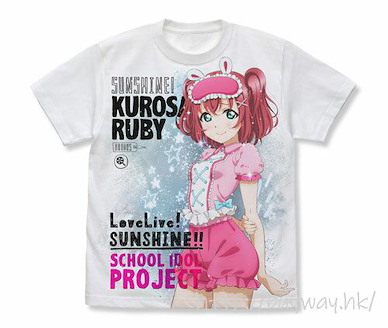 LoveLive! Sunshine!! (細碼)「黑澤露比」睡衣 Ver. 白色 全彩 T-Shirt Ruby Kurosawa Full Graphic T-Shirt Pajama Ver./WHITE-S【Love Live! Sunshine!!】